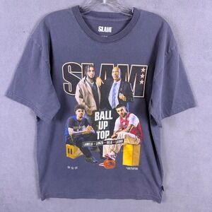 SLAM Ball Up Top Graphic T-Shirt Mens Medium Blue LaMelo Lonzo Gelo LaVar Ball